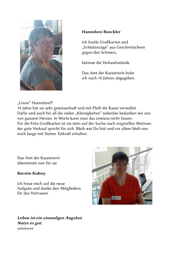 Text von Frau Boeckler und Frau Kuhny.