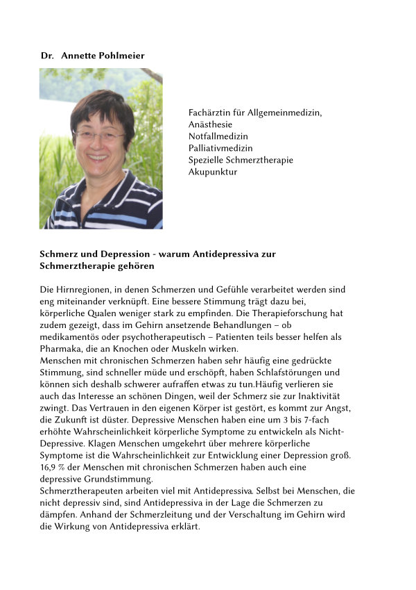 Text von Frau Dr. Pohlmeier.